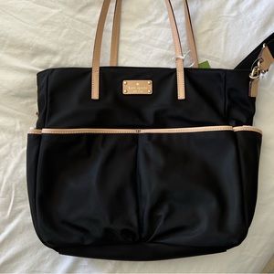 Kate Spade Baby Diaper Bag, Black, NWT